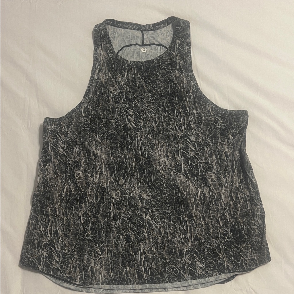 Lululemon Athletica Black & Charcoal Textured Tank